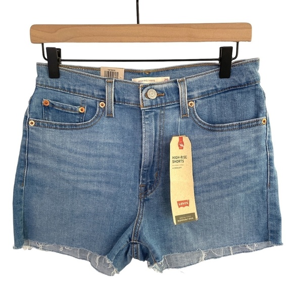 NWT Levi's High Rise Jean Shorts Cutoff - Picture 10 of 10